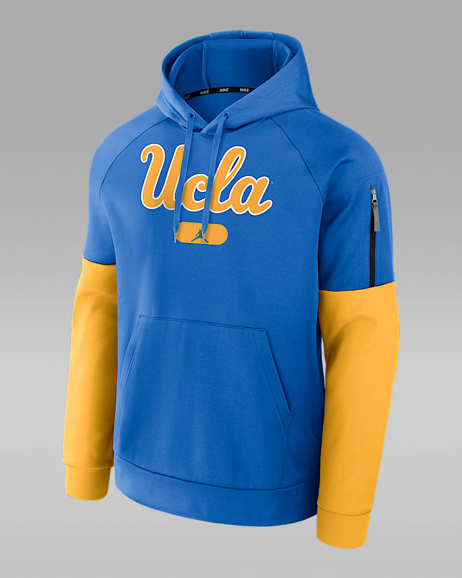 UCLA Bruins Fitness Men s Jordan Brand Therma College Pullover Hoodie. Nike